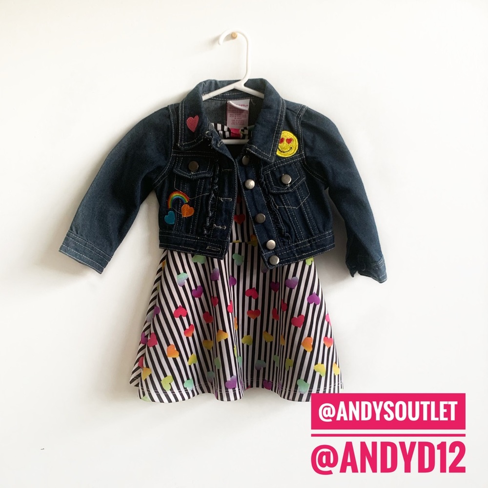 Nanette Kids Dress with Jean Jacket Size 2T